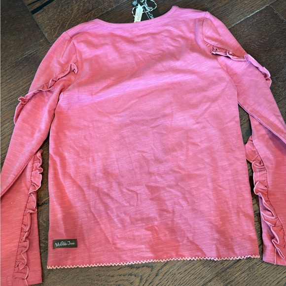 Pink Ruffle Sleeve Kids Top - Picture 6 of 7